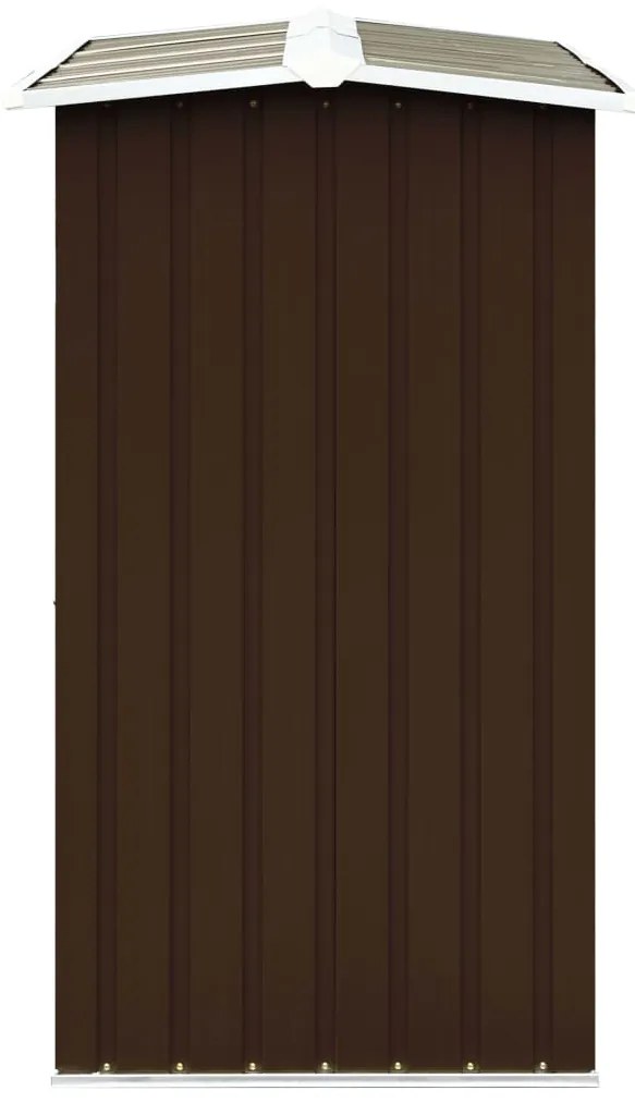 Abrigo para arrumação de troncos aço 172x91x154 cm castanho