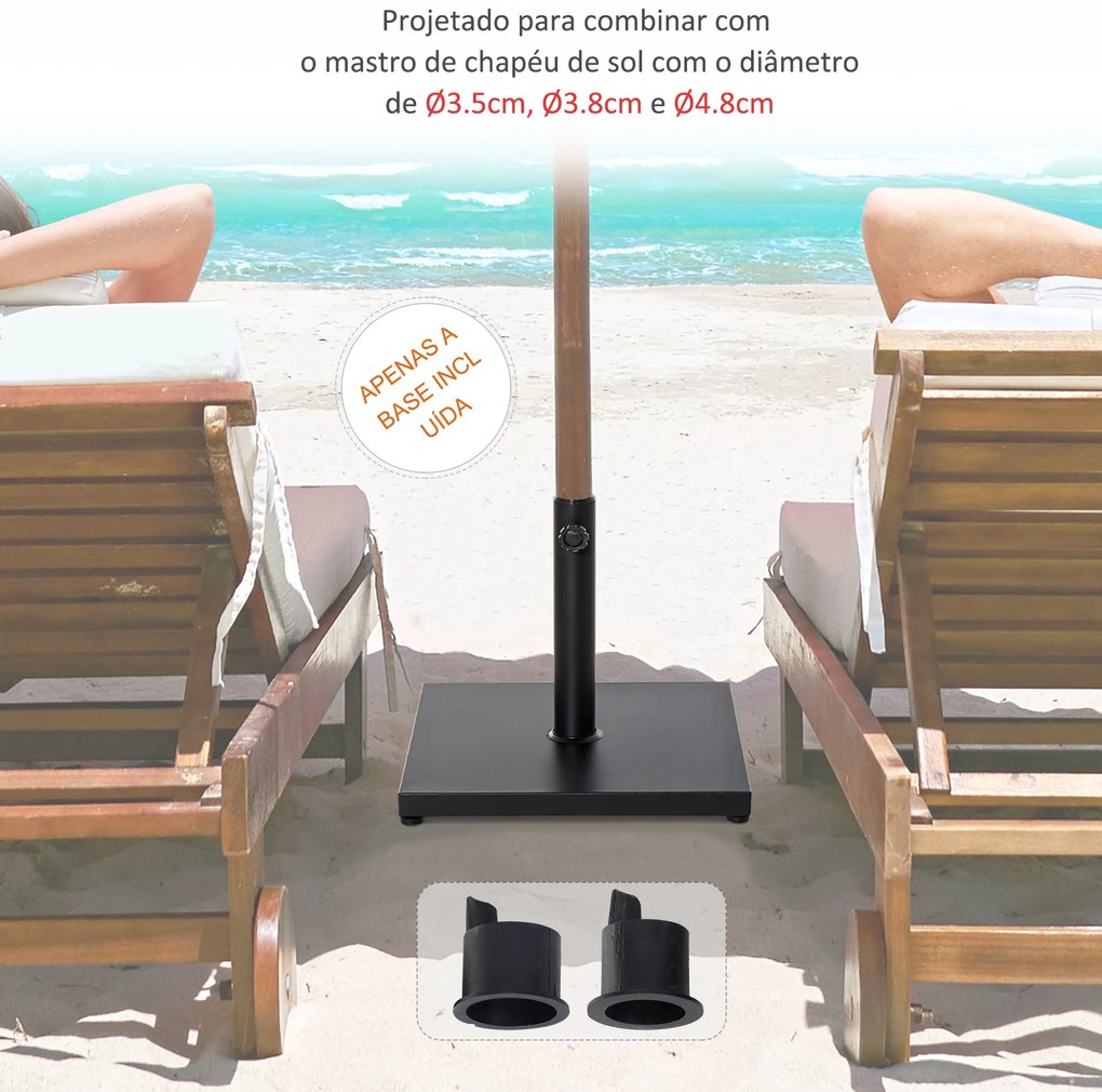 Base para Chapéu de Sol Universal Suporte para Chapéu de Sol para Jard