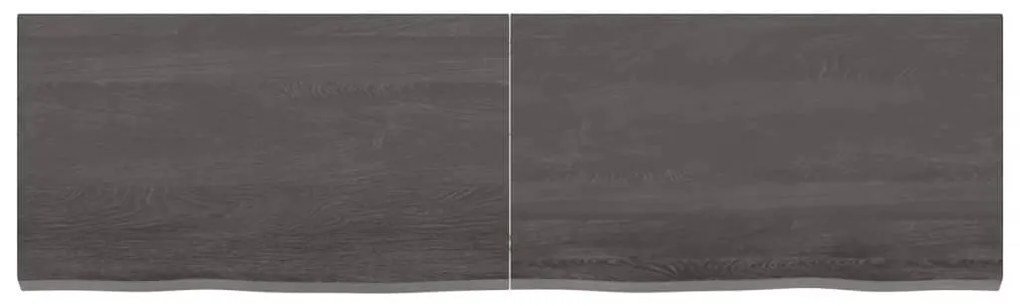 Prateleira de parede 140x40x4 cm carvalho tratado cinza-escuro