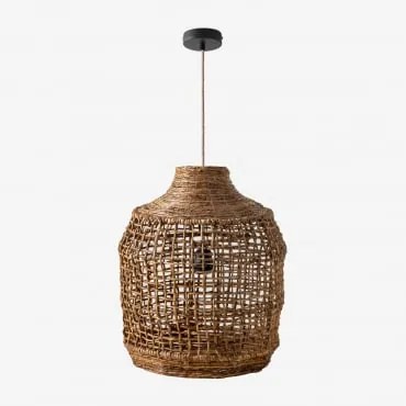 Lâmpada De Teto Arantxa Natural - Preto & Ø35 Cm Arantxa - Sklum