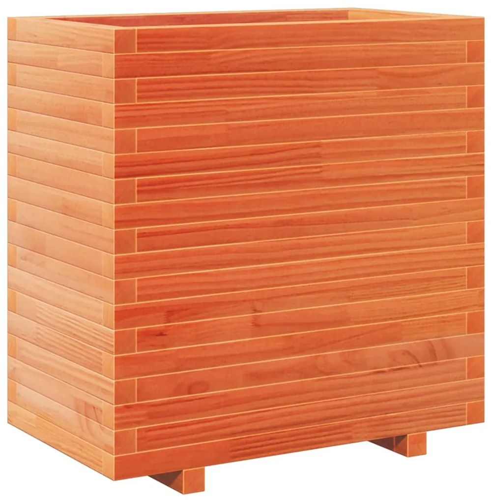 Vaso/floreira de jardim 70x40x72,5 cm pinho maciço castanho mel