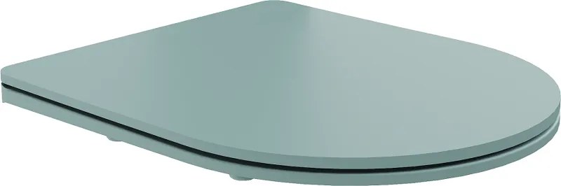 Mexen tampa de sanita de queda lenta slim, duroplast, verde claro mate - 39740048