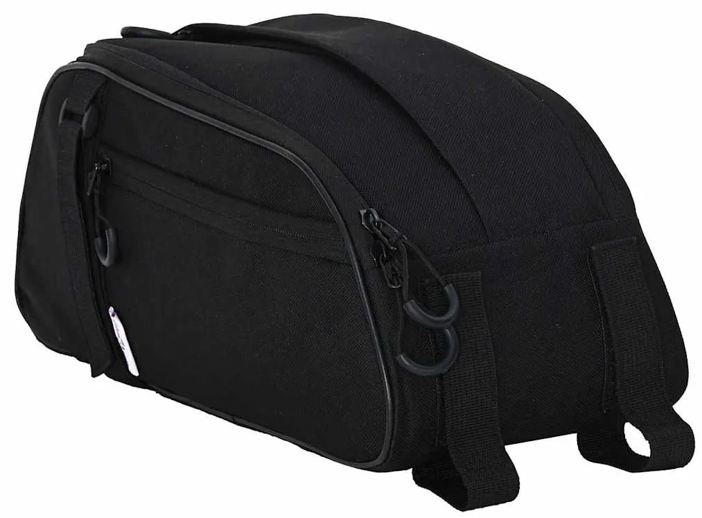 vidaXL Bolsa de Bicicleta Preto 38 x 16 x 16 cm Poliéster