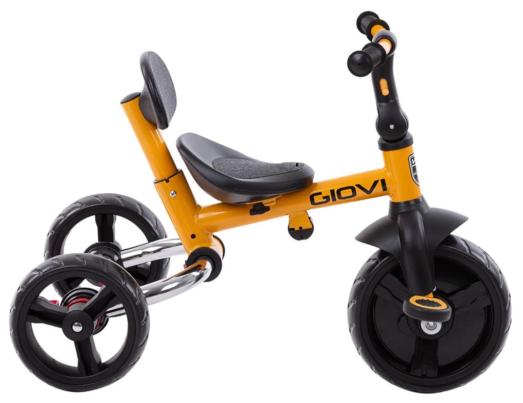 Triciclo para bebés Giovi Amarelo 2020