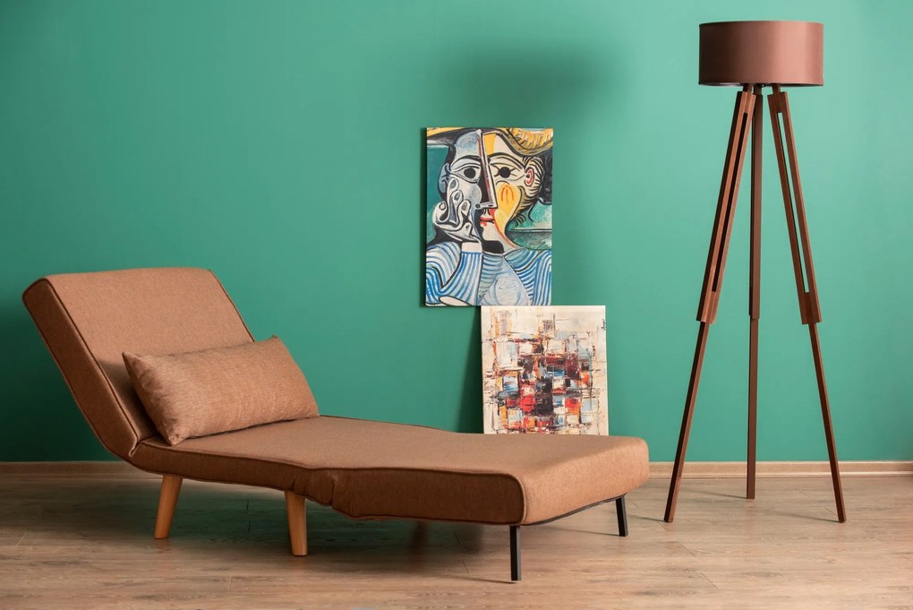Sofá-Cama 1 Lugar Folde – Castanho – 180 x 80 cm