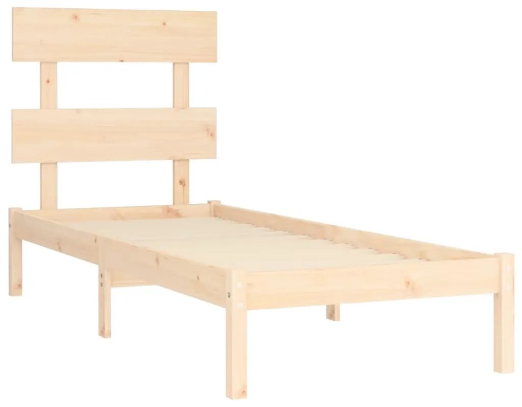 Estrutura cama pequena solteiro 75x190 cm madeira maciça