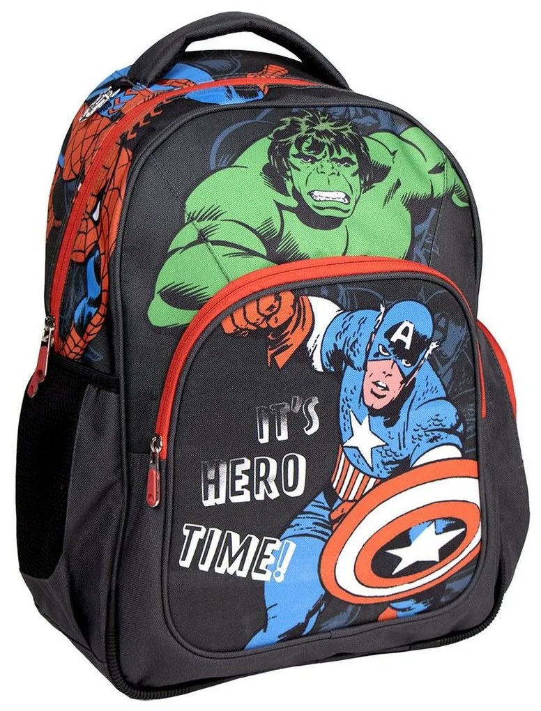 Mochila Escolar The Avengers Preto 32 X 15 X 42 cm