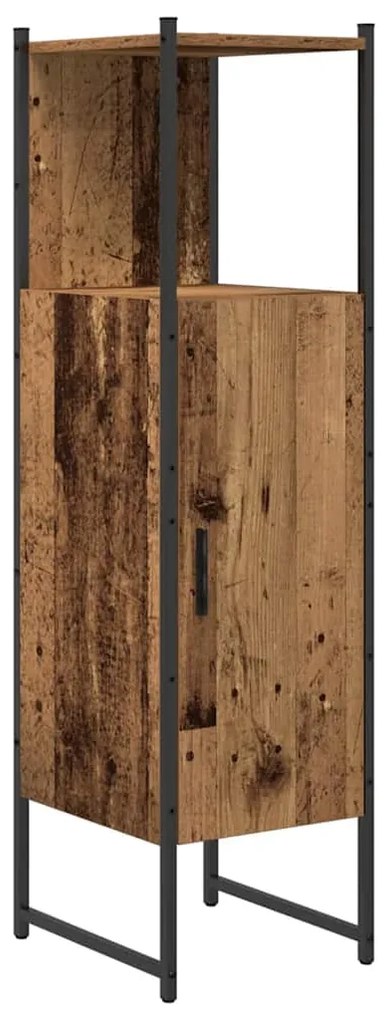 Conjunto de Móveis para Casa de Banho de 4 Peças Madeira Envelhecida