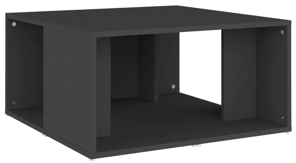 Mesas de centro 4 pcs 33x33x33 cm derivados de madeira cinza