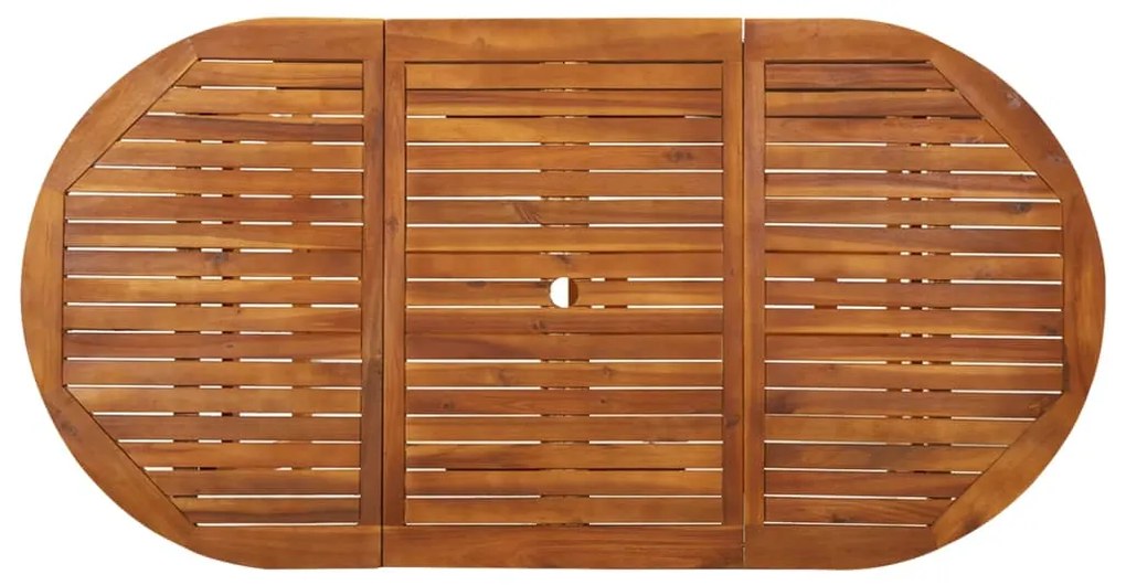 Mesa de jantar p/ jardim 180x90x75 cm madeira de acácia maciça