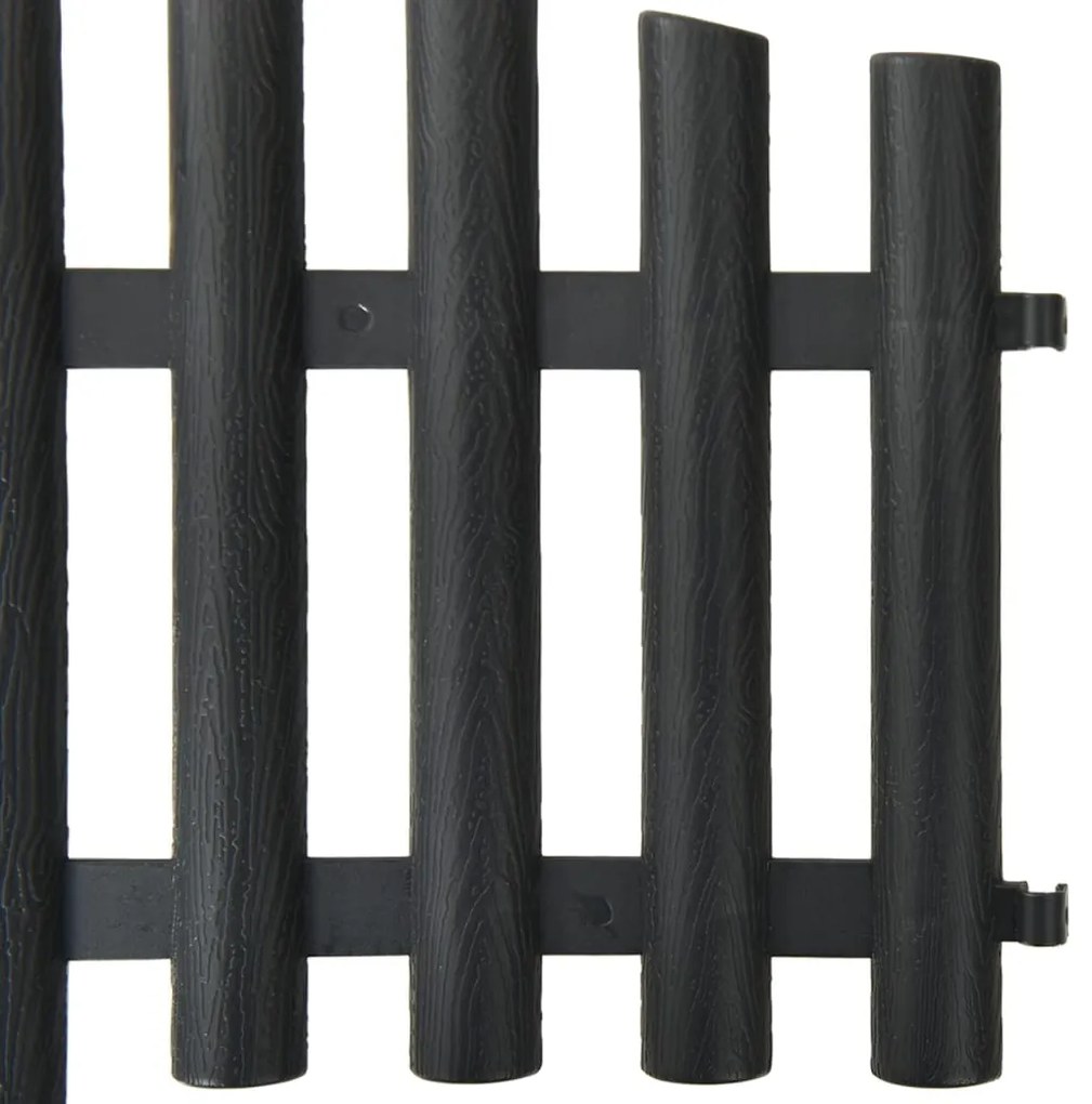 Bordas de relvado 17 pcs 10 m PP antracite