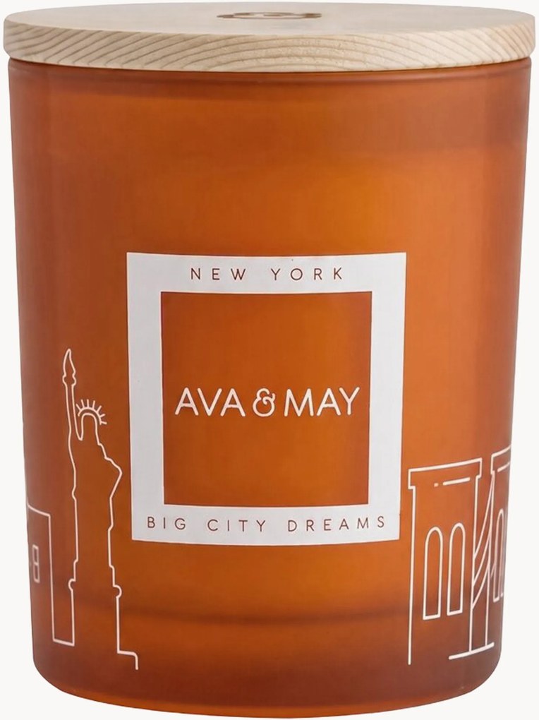 Vela perfumada New York (almíscar, limão e patchouli)
