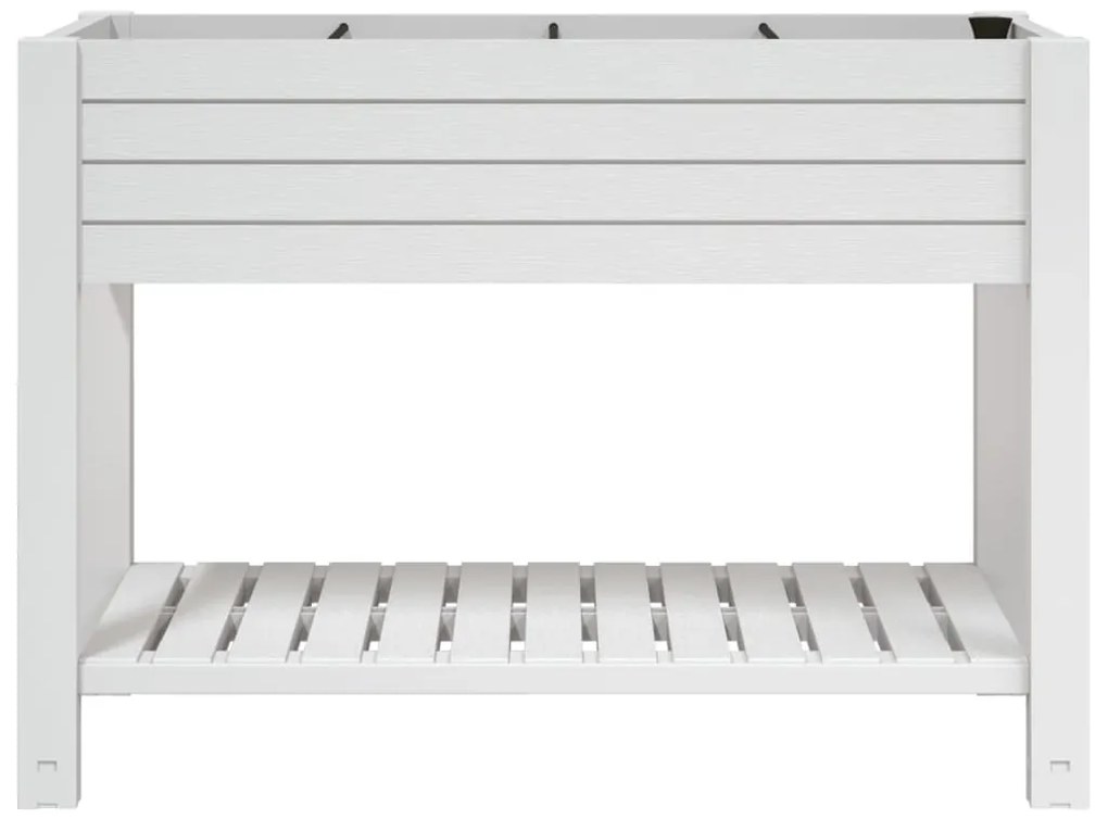 Canteiro elevado 110x45x79 cm polipropileno branco