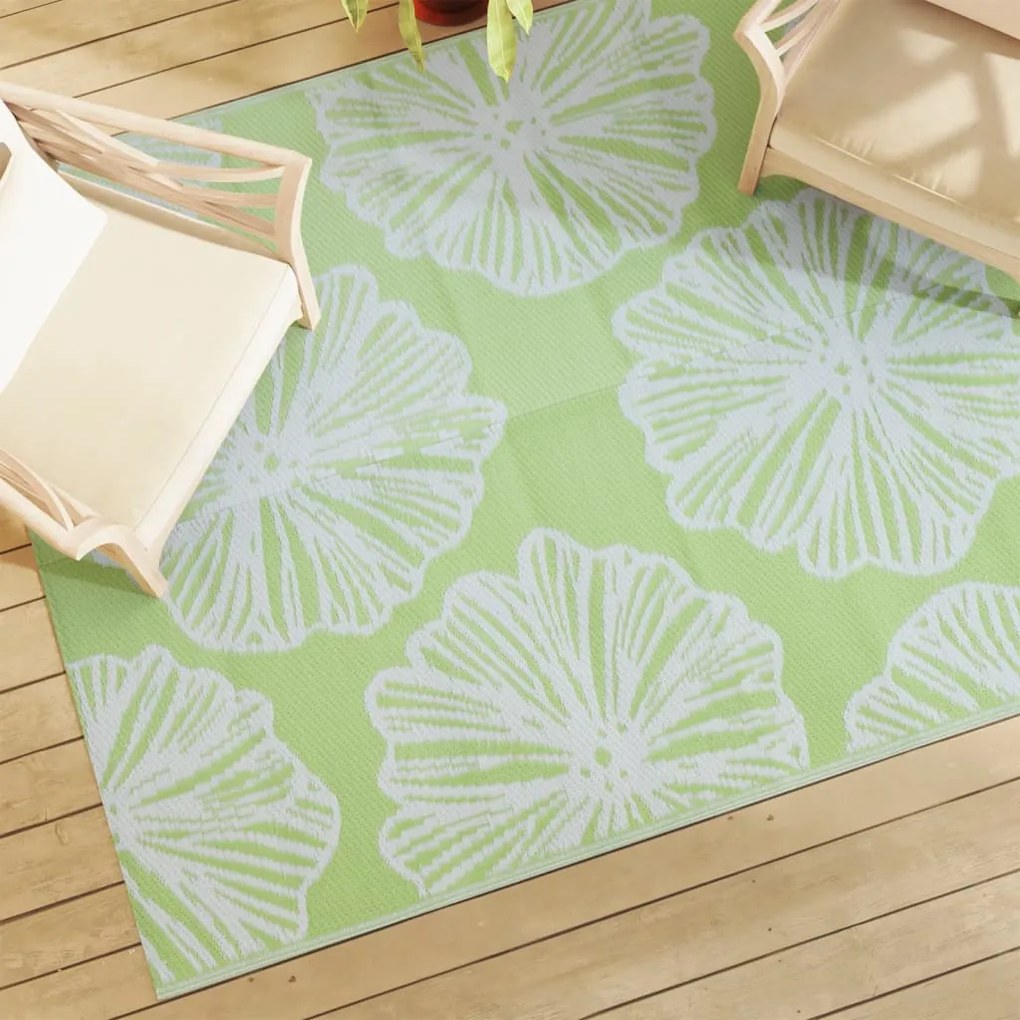 Tapete de exterior 160x230 cm ARAKIL PP Verde