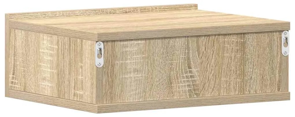 Mesa cabeceira suspensa 2 pcs derivados madeira carvalho sonoma
