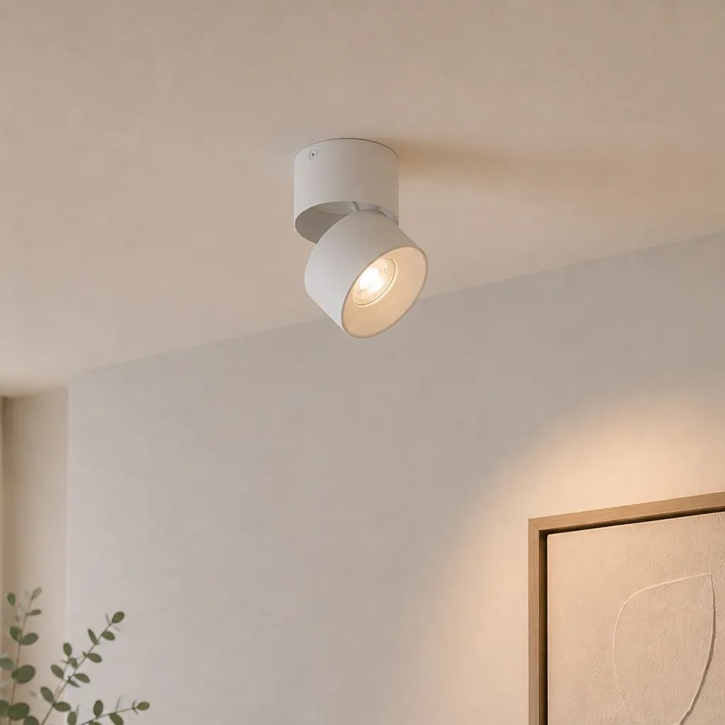 Foco de Superfície Moderno Branco GU10 50mm Orientável - Echo