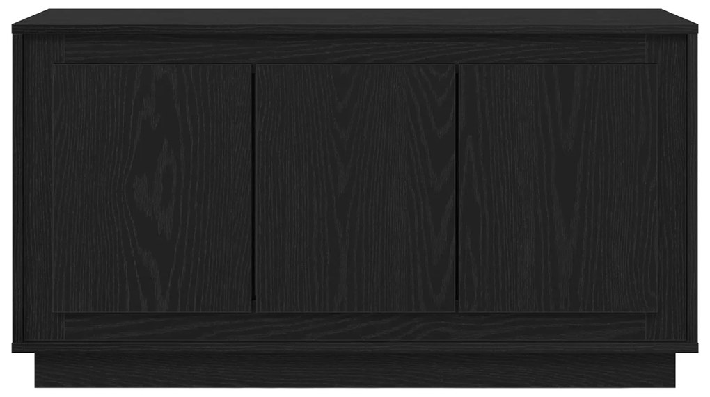 Sideboard vidaXL Preto Carvalho 102x35x55 cm Madeira de engenharia