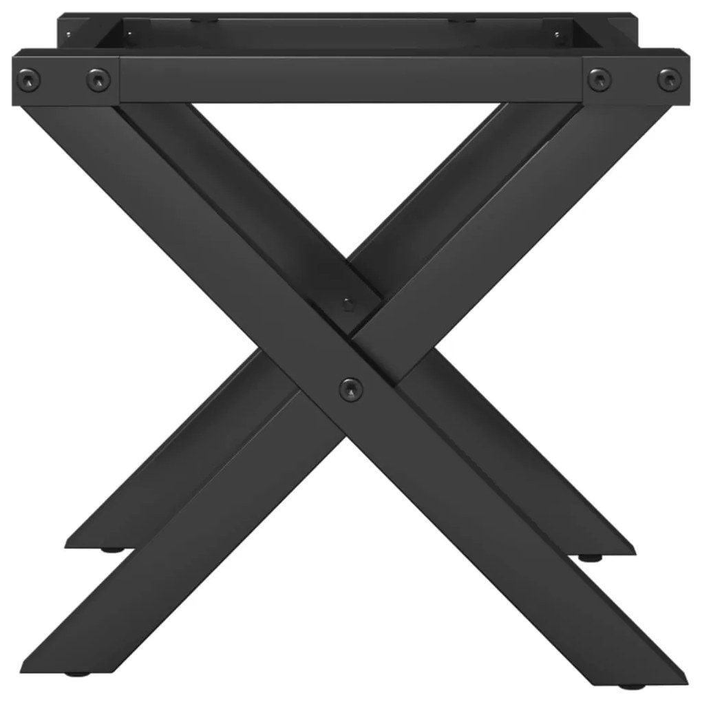 Pernas para mesa de centro estrutura em X aço