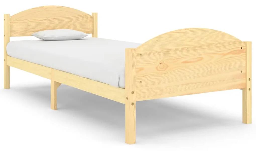 Estrutura de cama 90x200 cm pinho maciço