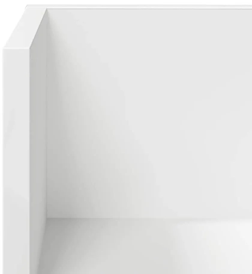 Estantes parede 2pcs 100x16,5x16,5 cm derivados madeira branco