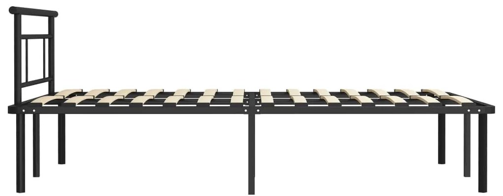Estrutura de cama 120x200 cm metal preto