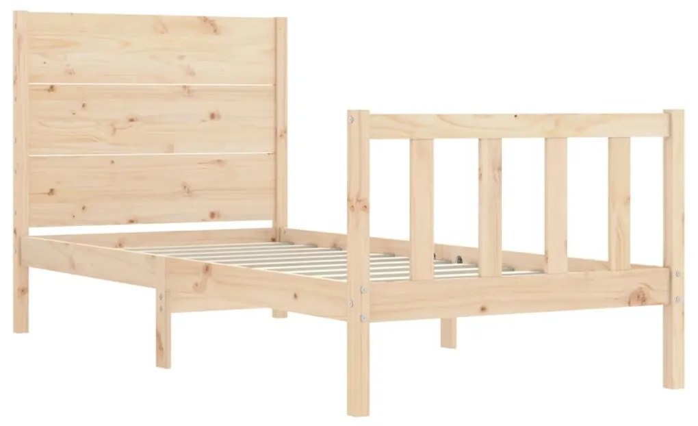 Cama sem colchão 90x200 cm madeira de pinho maciça