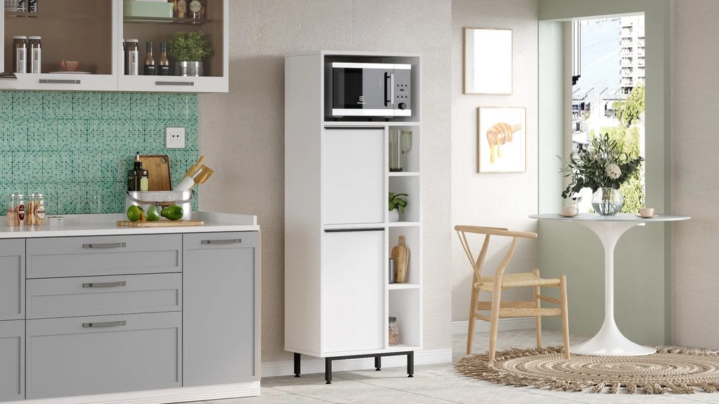 Armário de Cozinha ON10A – Branco – 160 cm x 45,1 cm x 35,5 cm