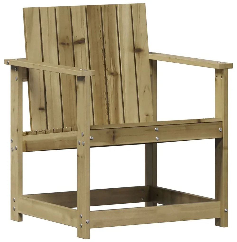 Conjunto de Jardim - 2 Poltronas e 1 Mesa - Madeira de Pinho Impregnad