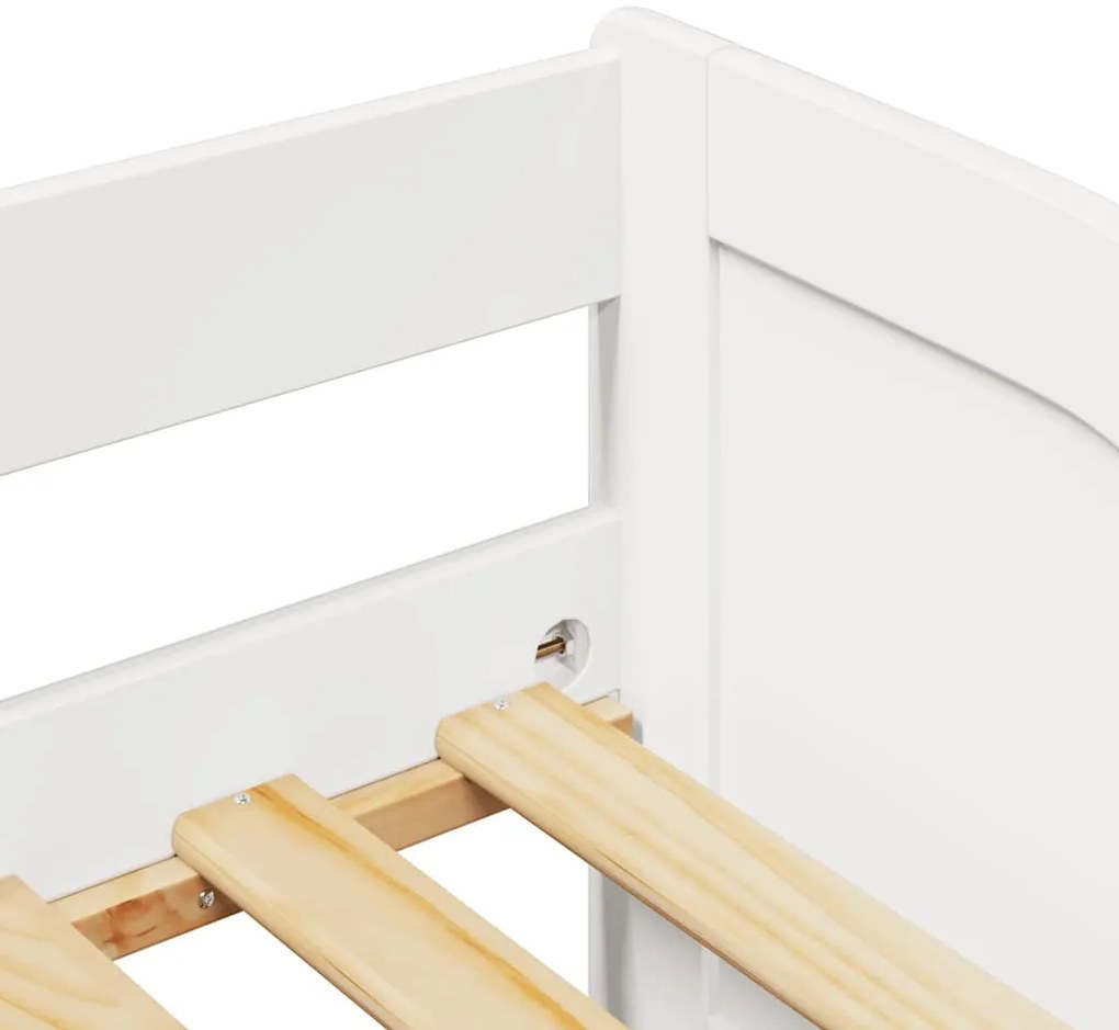 Sofá-cama com gavetão sem colchão IRUN branco 90x200 cm
