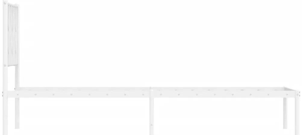Estrutura de cama sem colchão com cabeceira 75x190 cm branco