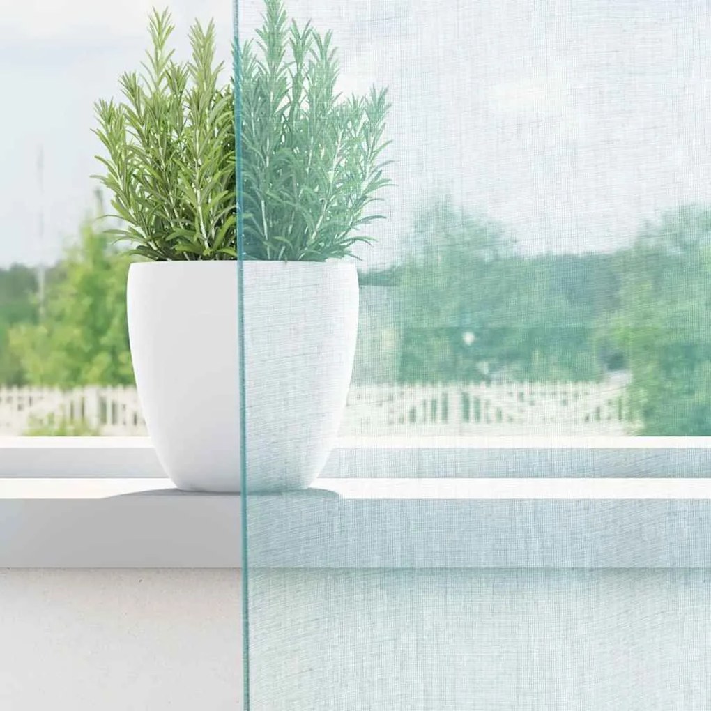 Cortinas de voile com laços 2 pcs turquesa 140x245 cm