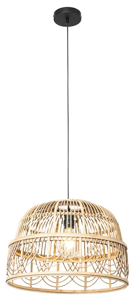 LED Candeeiro de suspensão em vime inteligente 44 cm com Wifi G95 - Michelle Oriental