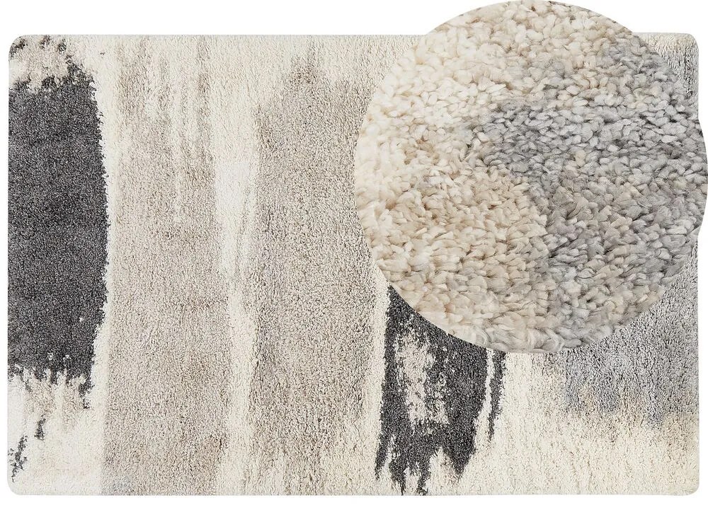 Tapete branco e cinzento 200 x 300 cm MARTUNI  Beliani
