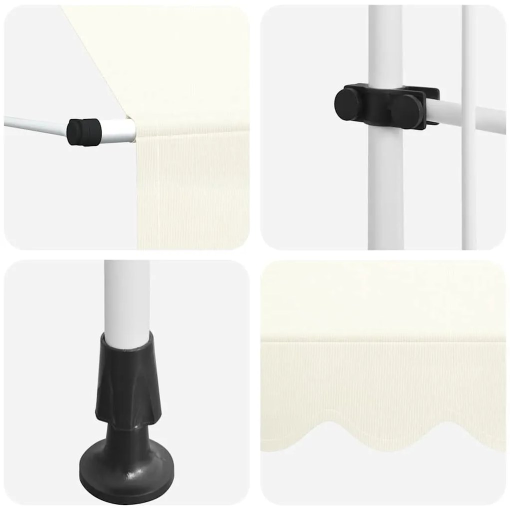 Toldo retrátil manual 400 cm creme
