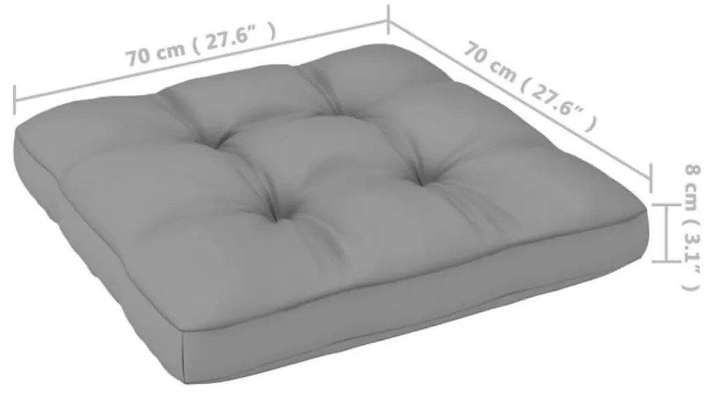 3 pcs conjunto lounge de jardim c/ almofadões pinho maciço