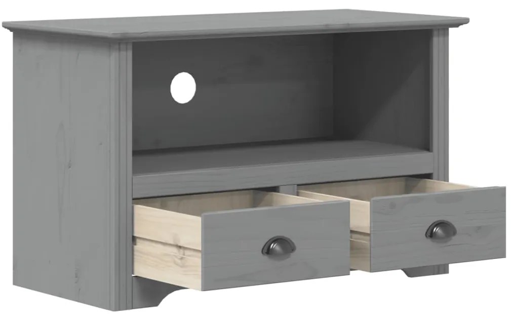 Armário TV c/ 2 gavetas BODO 91,5x44,5x56 cm pinho cinzento