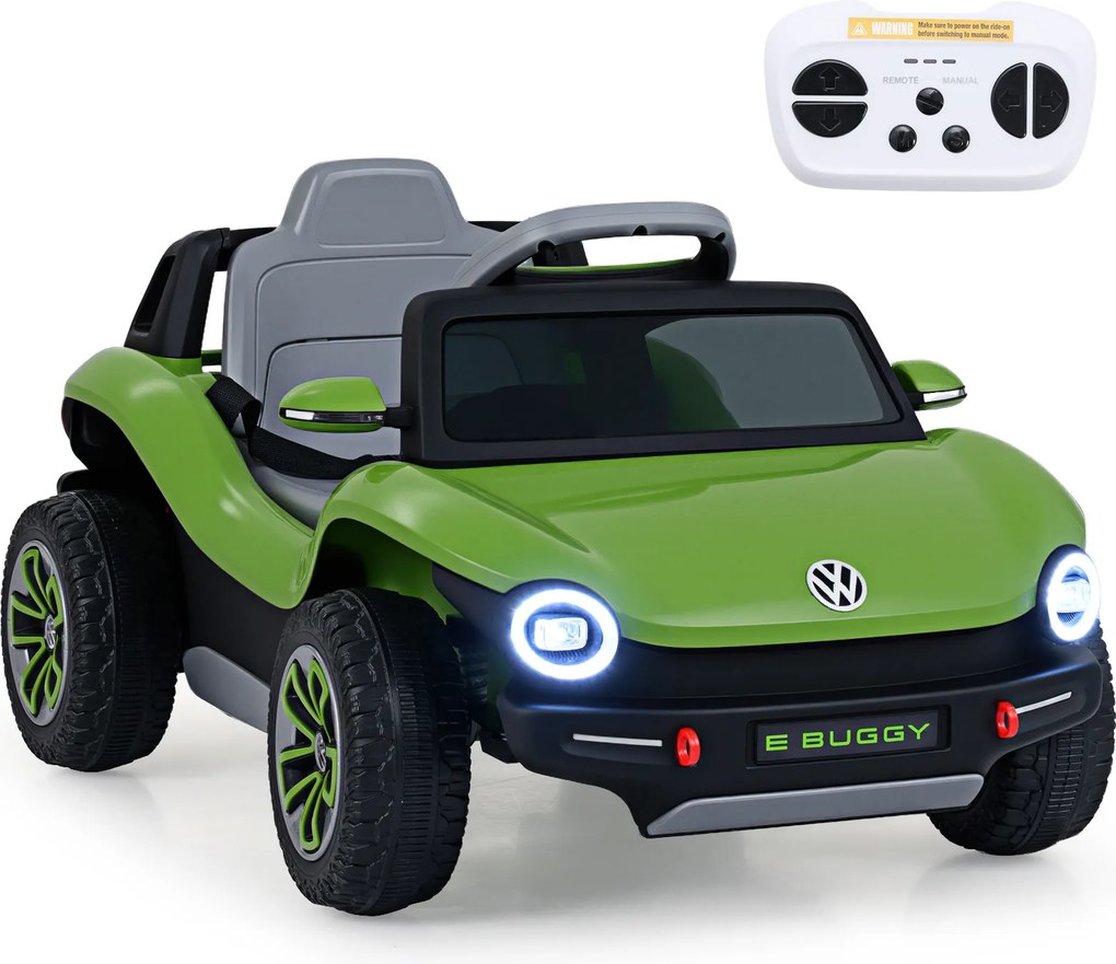 Carro Elétrico Infantil, 107,5 x 56 x 47,5 cm, com Controlo Remoto, Verde