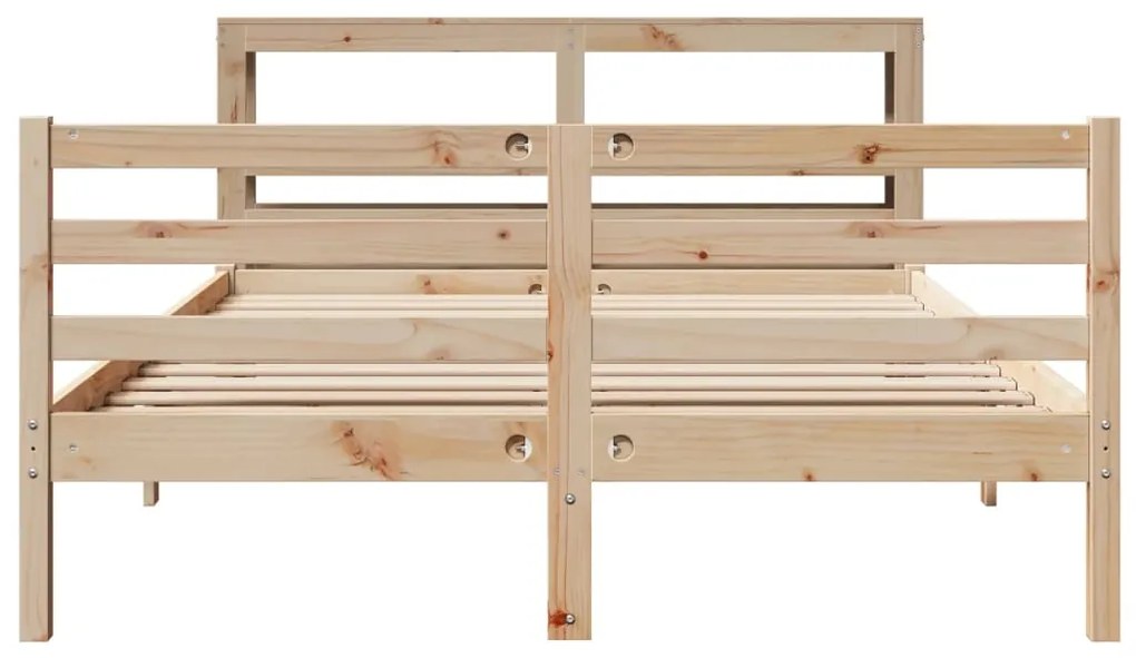 Cama sem colchão 120x190 cm madeira de pinho maciça