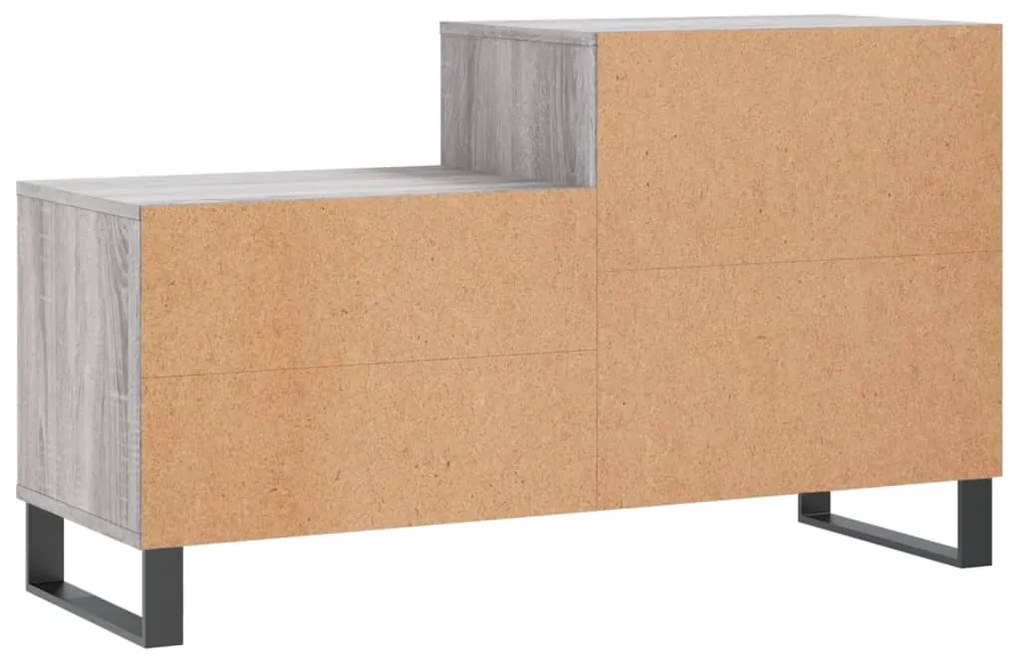 Sapateira 102x36x60 cm derivados de madeira cinzento sonoma