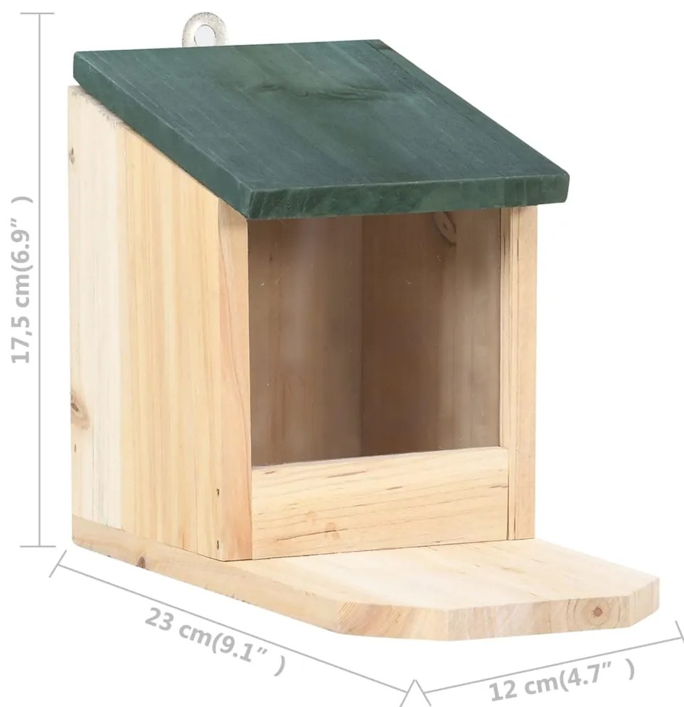 Casas para esquilos 4 pcs madeira de abeto