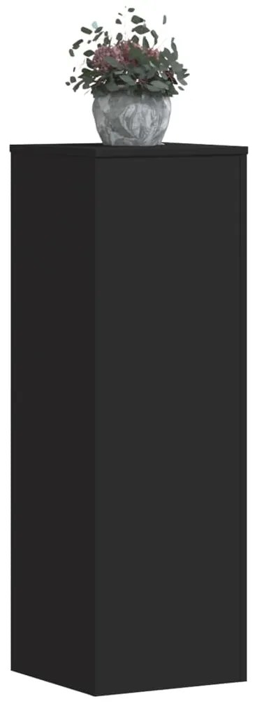 Suporte para plantas 33x33x100 cm derivados de madeira preto