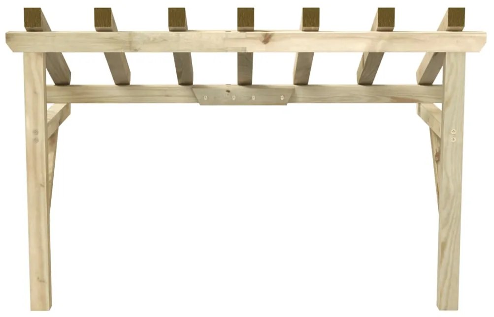 Toldo para porta 200x100x100 cm madeira de pinho maciça