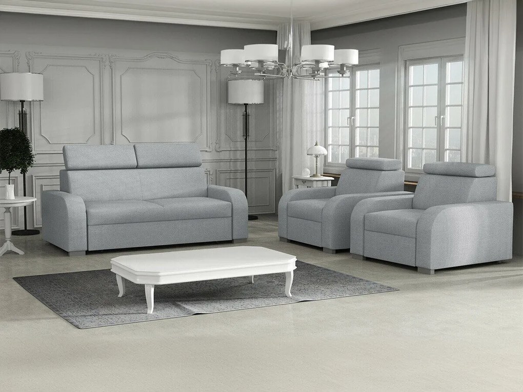 Conjunto de mobiliário com estofo Ovos, 168 kg, Tecido, Pernas: Plástico, Madeira, Madeira: Pinheiro