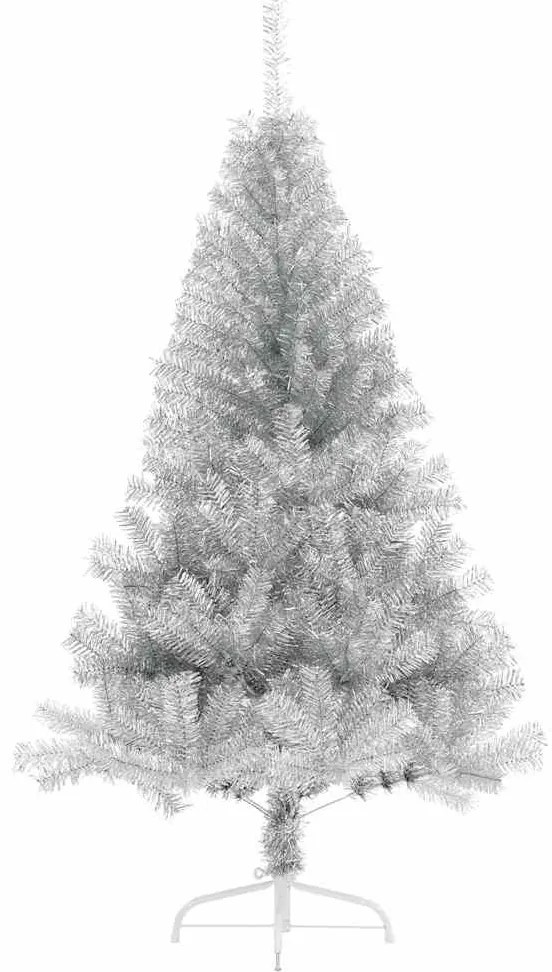Árvore de Natal Artificial Prateado 180 cm Aço