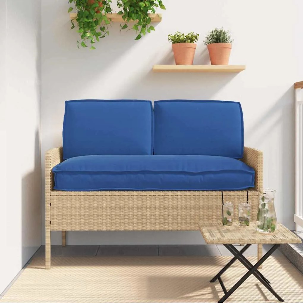 vidaXL Conjunto de Almofadas para Palete 3 pcs Azul Royal