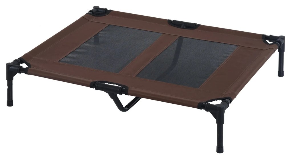 PawHut Cama Elevada para Cães Cama de Animais de Estimação com Malha T