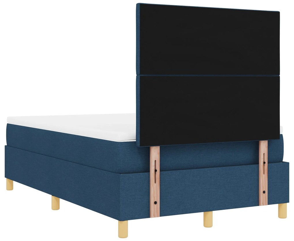 Cama Box com Colchão Azul 120x200 cm Tecido