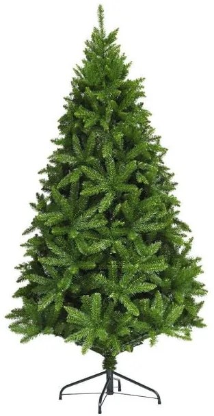 Árvore de Natal artificial sem iluminação de 6 pés com 1250 pontas de galhos