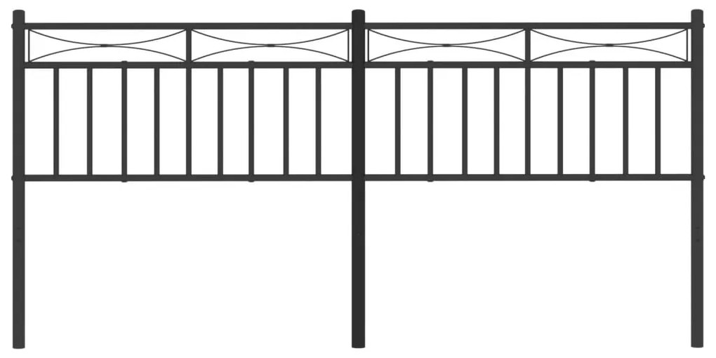 Cabeceira de cama 193 cm metal preto