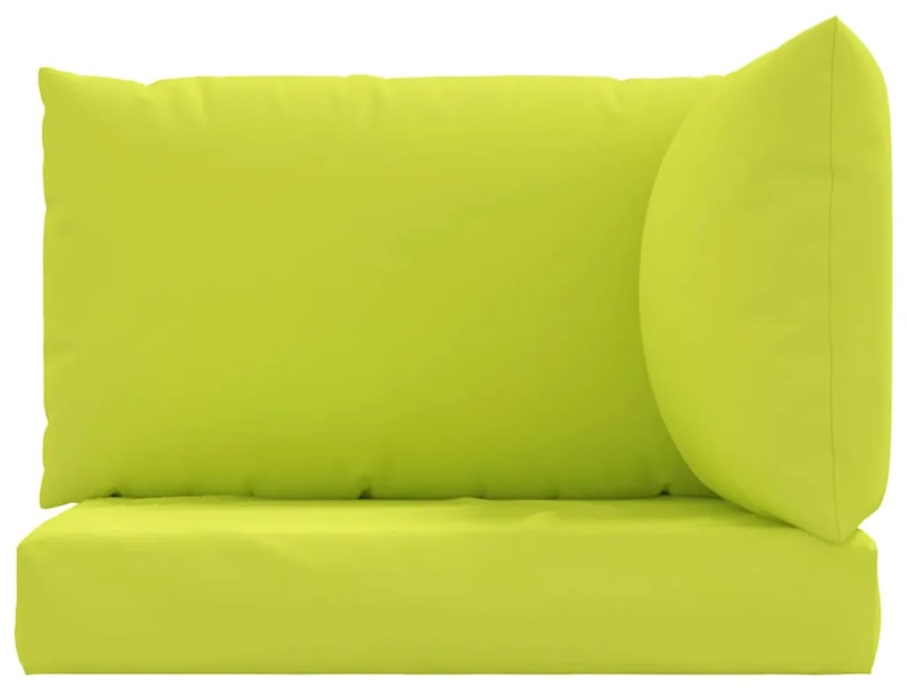 Almofadões p/ móveis paletes 3pcs tecido oxford verde brilhante